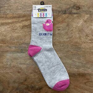 5/$20 NEW Adult 5-9.5 PEEPS Chicks Kickin' It With My Peeps Socks